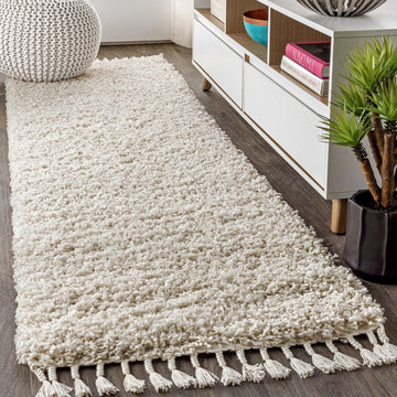 Mercer Shag Plush Tassel Area Rug